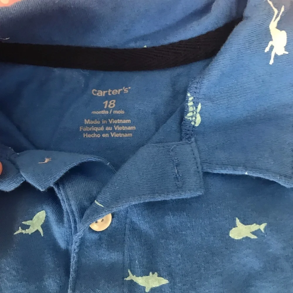 Carter’s Shirt and Overalls Outfit